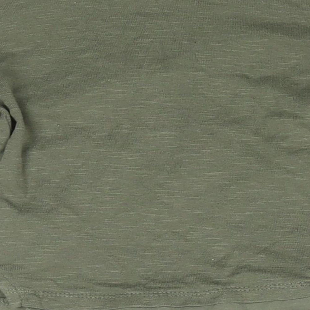 Brand and care label for Zara Baby Green Basic T-Shirt, size 9-12, Months