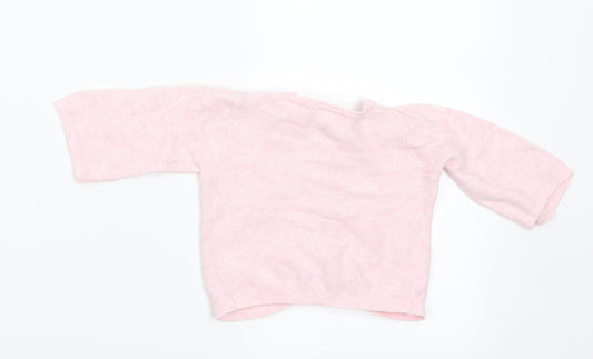 Gap Girls Pink Cardigan Jumper Size 0-3 Months