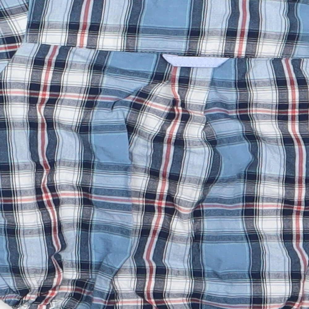 ZY Boys Blue Check Romper One-Piece