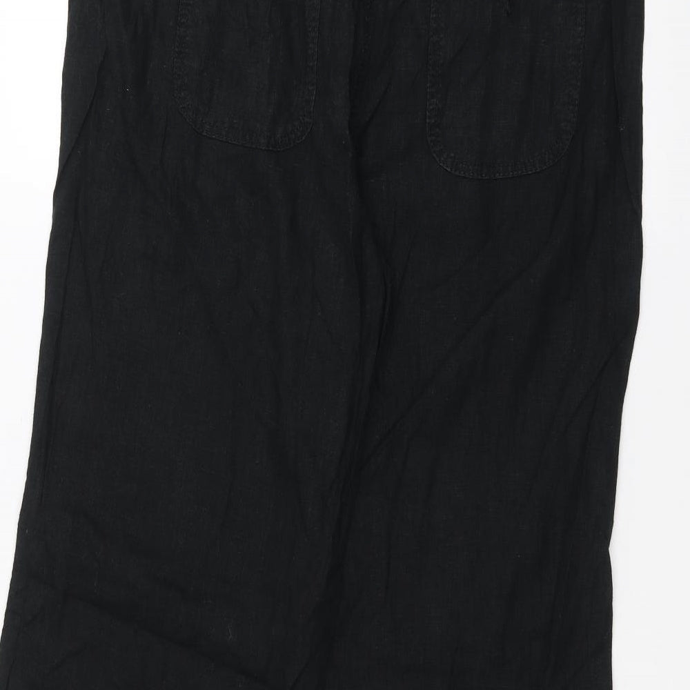 Preworn Womens Black Trousers Size 36 in L29 in