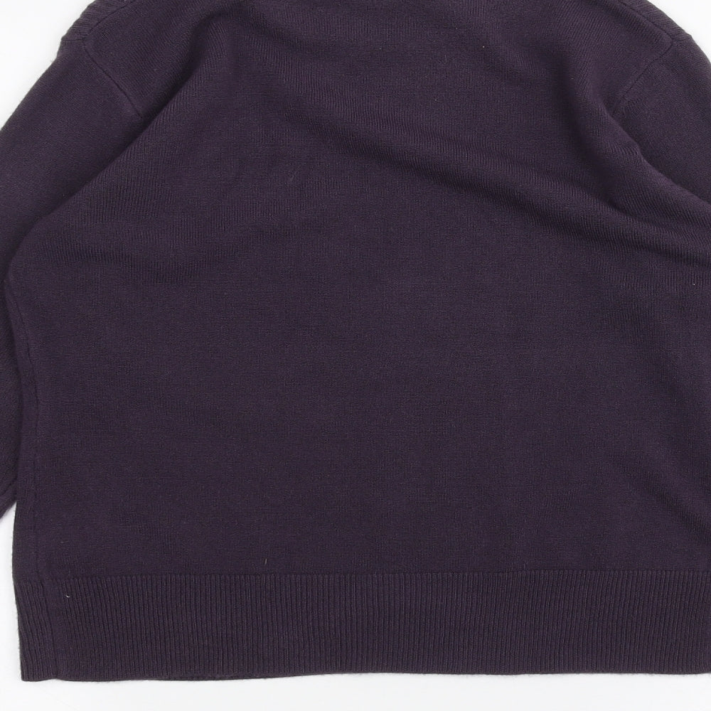 Klass Womens Purple Pullover Jumper Size S