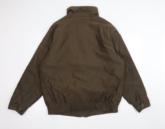 EWM Mens Brown Pea Coat Coat Size L