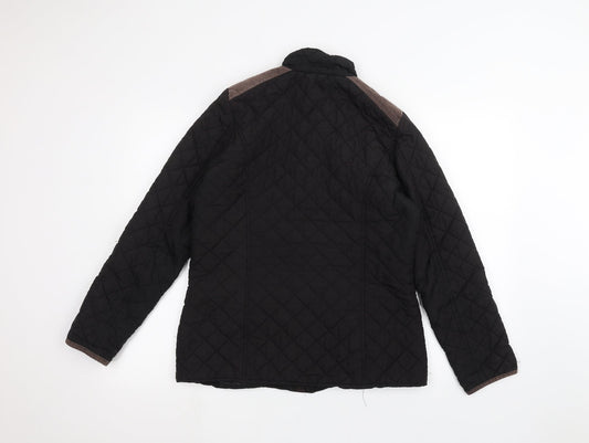Papaya Womens Black Pea Coat Coat Size 10
