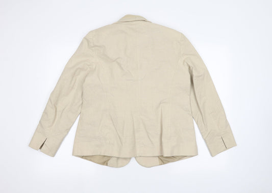 BM Womens Beige Jacket Size 16