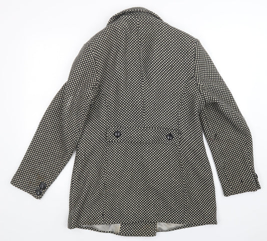Berkertex Womens Multicoloured Polka Dot Overcoat Coatigan Size 14