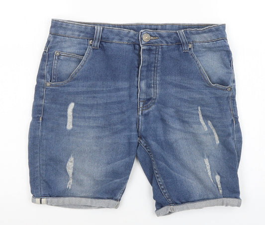 Preworn Womens Blue Cut-Off Shorts Size S