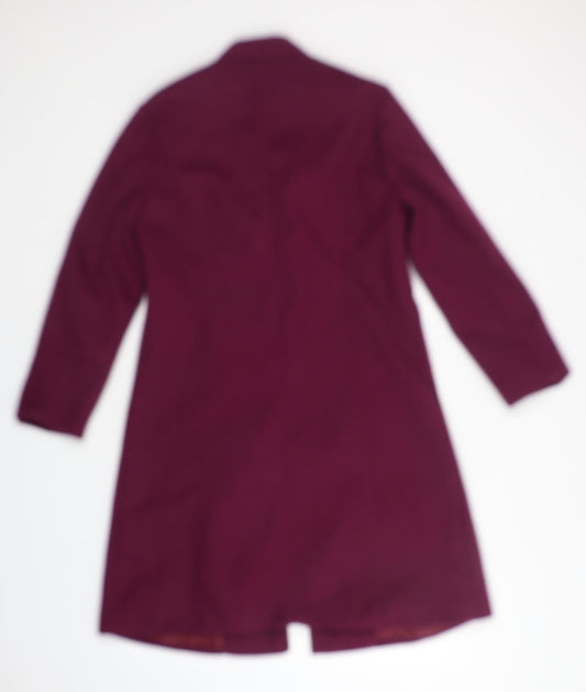 Preworn Womens Purple Overcoat Coat