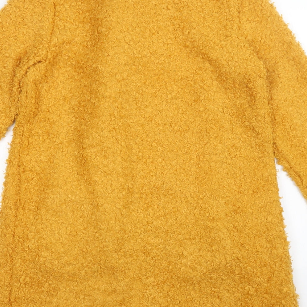 Preworn Womens Yellow Overcoat Coatigan