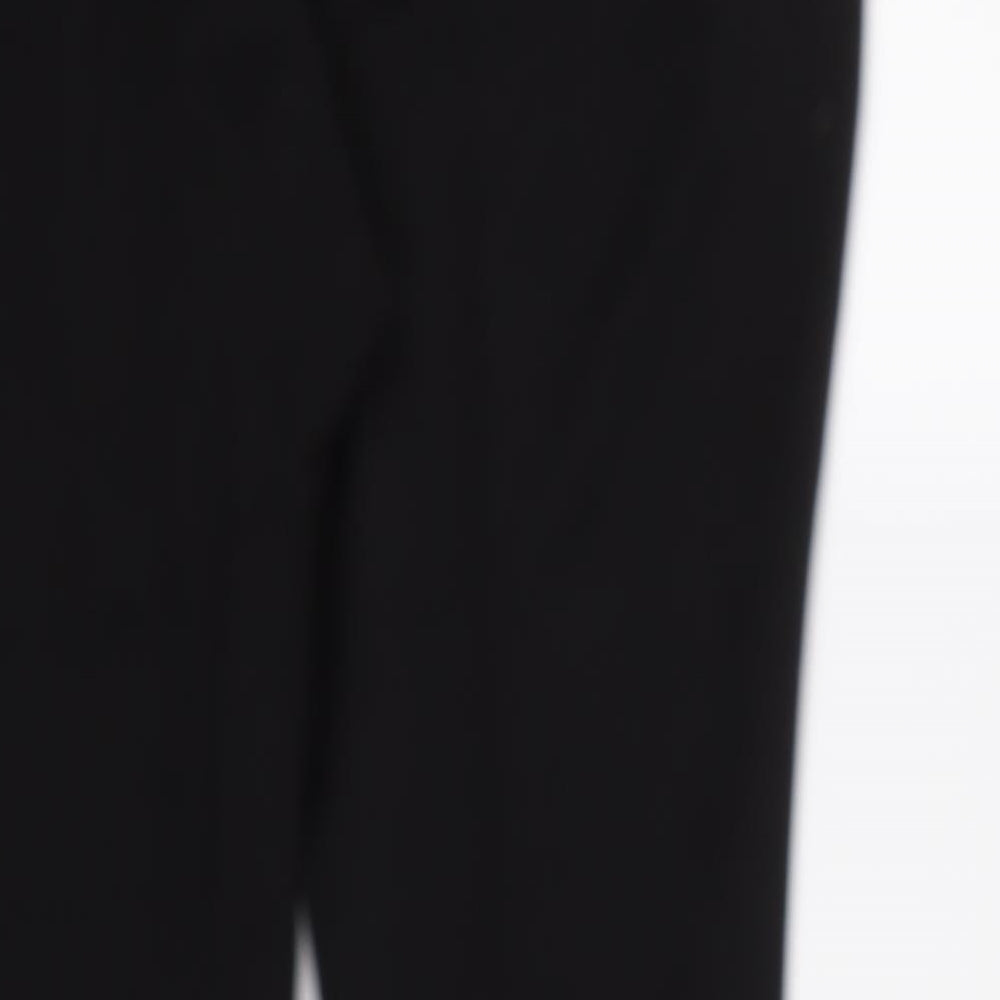 M&S Womens Black Dress Pants Trousers Size 14 L27 in