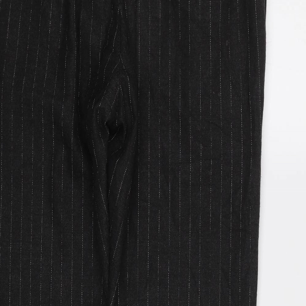 Topman Mens Grey Striped Trousers Size 32 L32 in