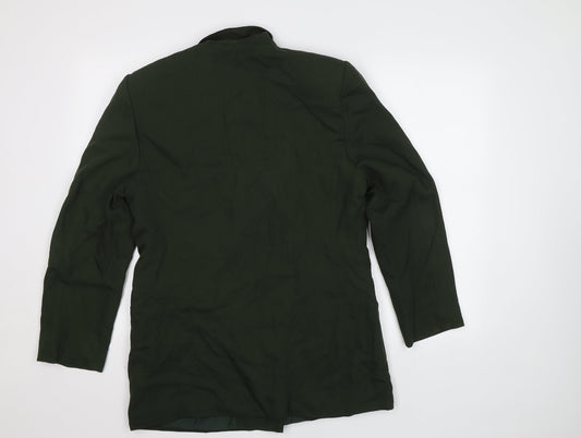Bianca Womens Green Jacket Blazer Size 12