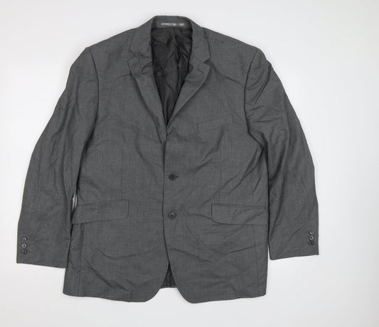 Ocassions Mens Grey Jacket Blazer Size 44