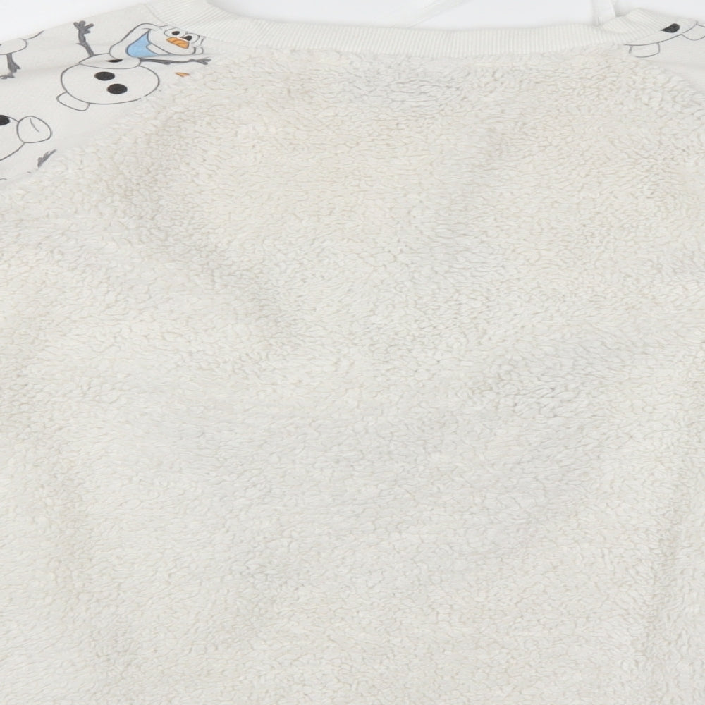 Womens UK 14 Regular Disney White Pullover