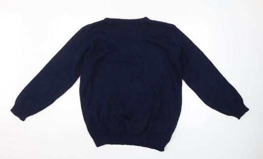 Catch 22 Mens Blue Pullover Jumper Size L - christmas jumper