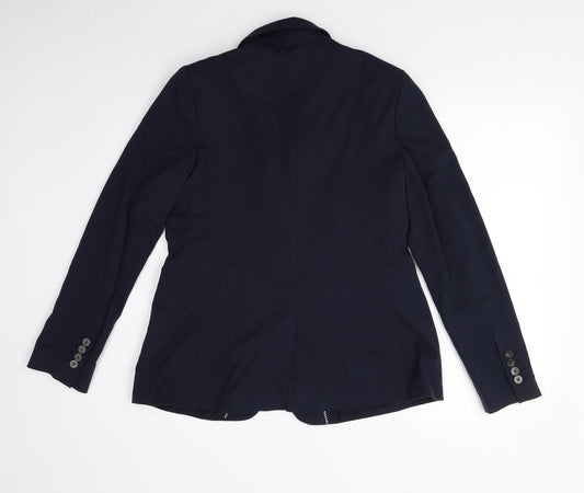 M&S Womens Blue Jacket Suit Jacket Size 12