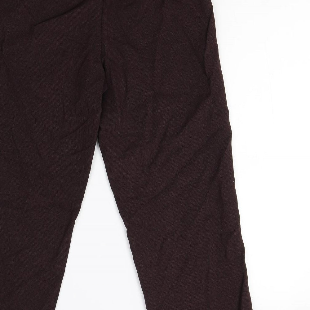 BHS Womens Brown Trousers Size 12 L25 in