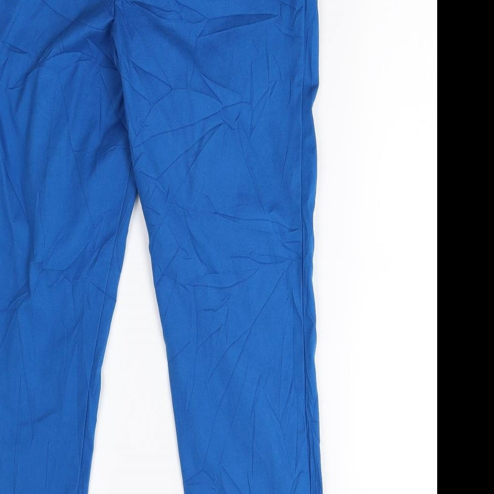 Preworn Womens Blue Trousers Size 12 L28 in