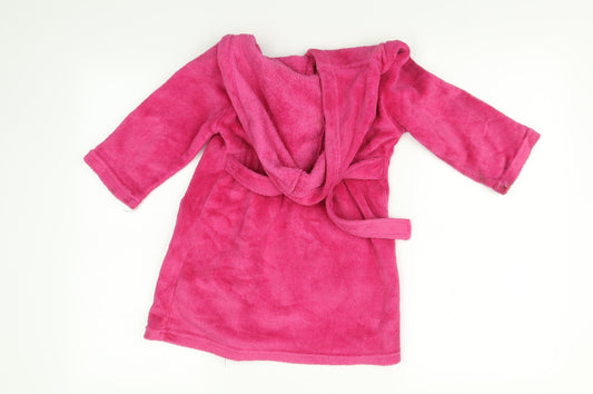 George Girls Pink Solid Robe Size 3-4 Years