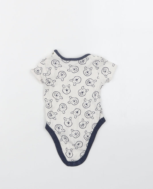 George Boys Blue Geometric Babygrow One-Piece Size 3-6 Months - Winnie the Pooh