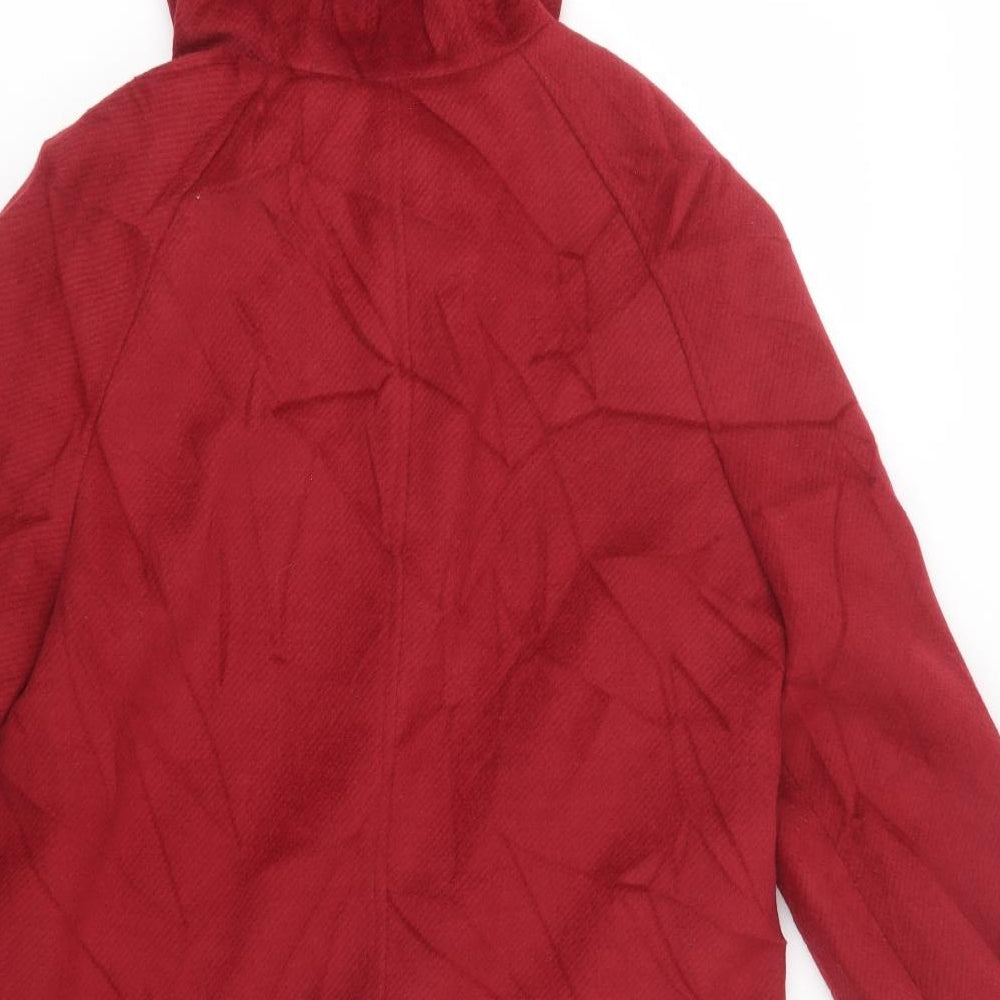 Marks and Spencer Womens Red Pea Coat Coat Size 12
