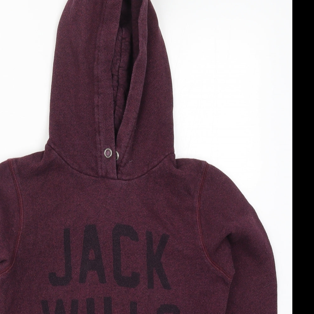 Jack Wills Womens Purple Pullover Hoodie Size 8