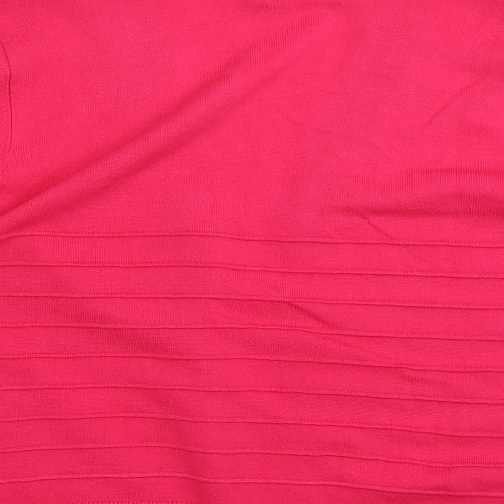 Soon Womens Pink Knit Cardigan Jumper Size 12