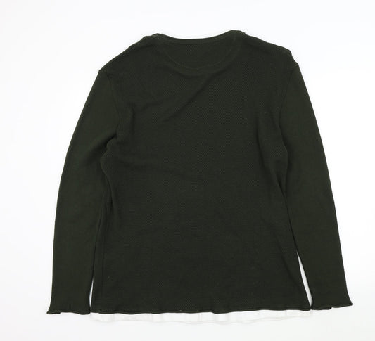 River Island Mens Green Pullover Jumper Size 2XL