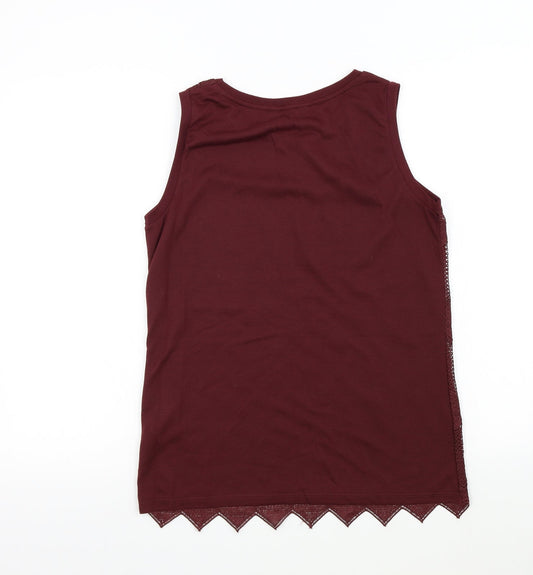 Dorothy Perkins Womens Red Basic T-Shirt Size 12