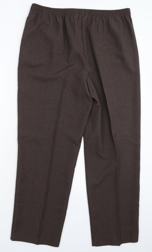 Bonma Womens Grey Trousers Size 16 L27 in
