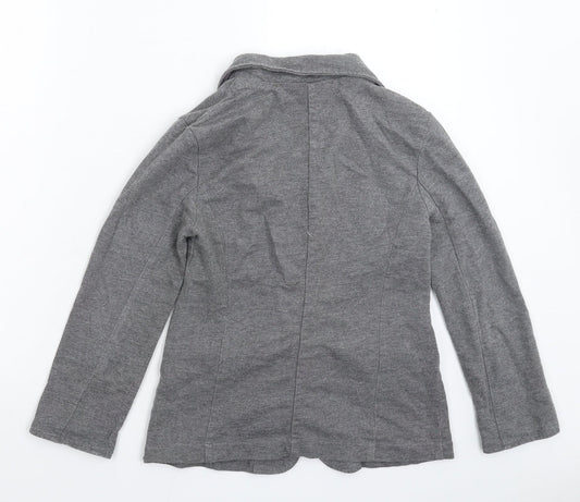 Internac Womens Grey Jacket Blazer Size 10