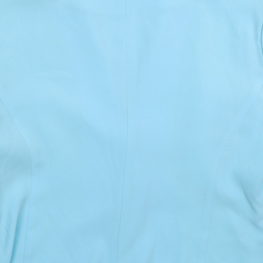 Libra Womens Blue Jacket Suit Jacket Size 12