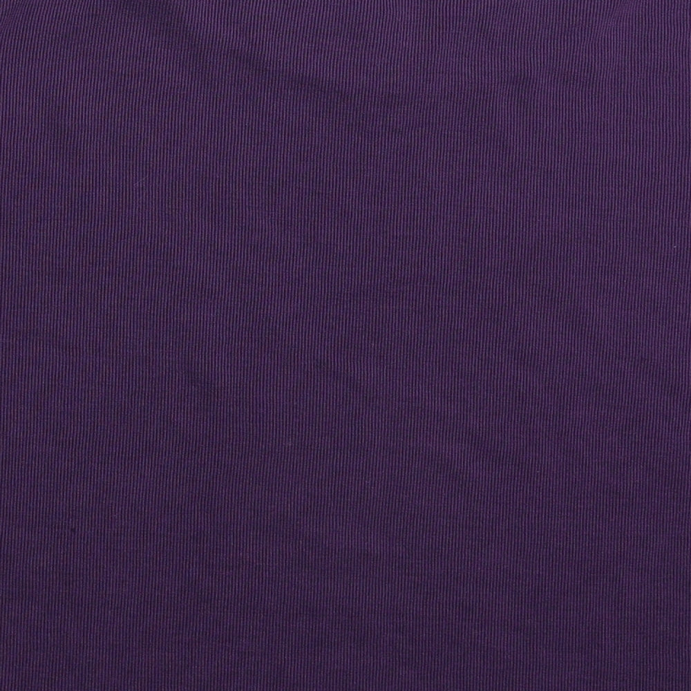 BM Womens Purple Basic T-Shirt Size L - Oversized