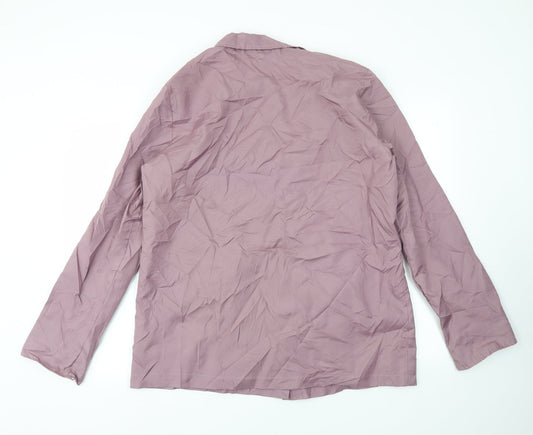 ann de lancay Womens Purple Jacket Coat Size M