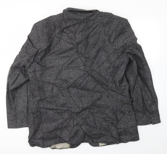 GREEN WOODS Mens Grey Jacket Blazer Size 44