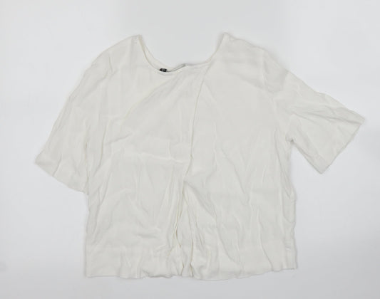 Glassons Womens White Basic Blouse Size 6