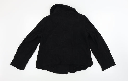 light Womens Black Jacket Coat Size S