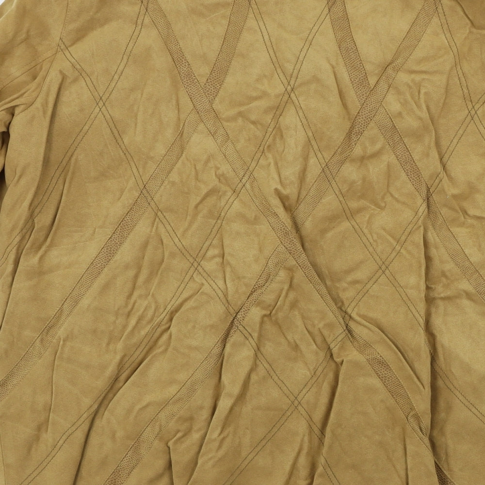 Preworn Womens Brown Jacket Coat Size 16