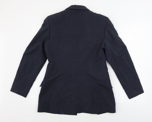Dunes Store Womens Blue Jacket Blazer Size 12