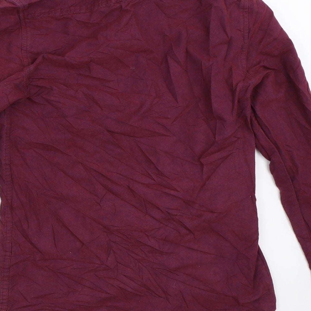 Topman Mens Purple Button-Up Size XS