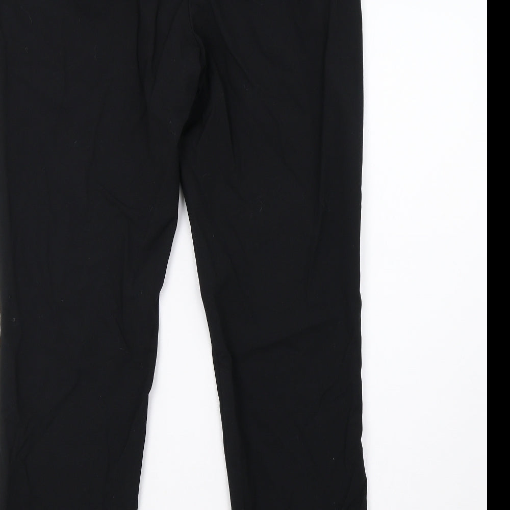 Marks and Spencer Womens Black Trousers Size 12 L28 in