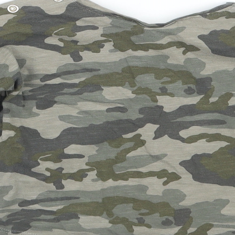 NEXT Baby Green Camouflage Basic T-Shirt Size 6-9 Months