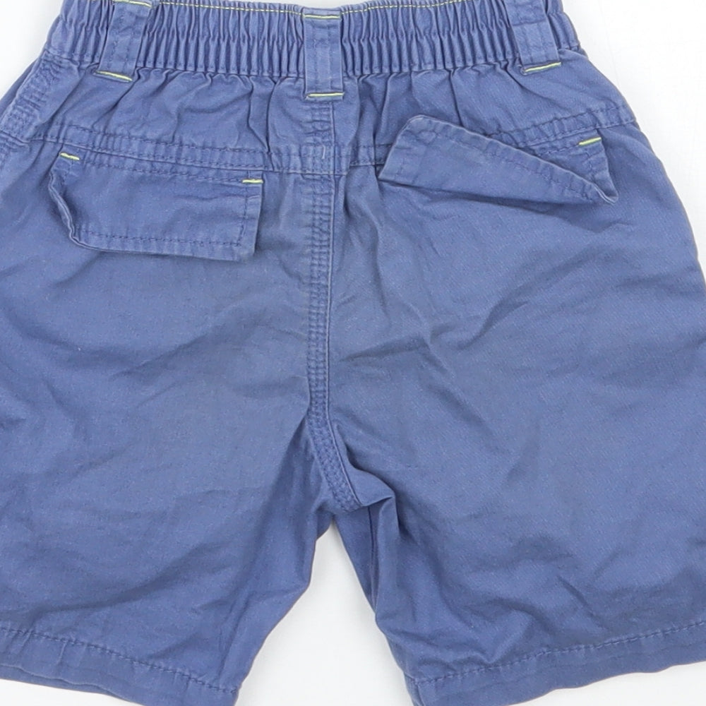 F&F Boys Blue Cargo Trousers Size 9-12 Months