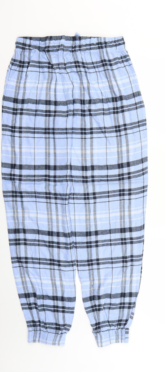 NEXT Womens Blue Check Pyjama Pants Size M
