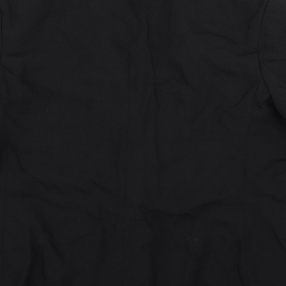 St Michael Mens Black Jacket Suit Jacket Size 42