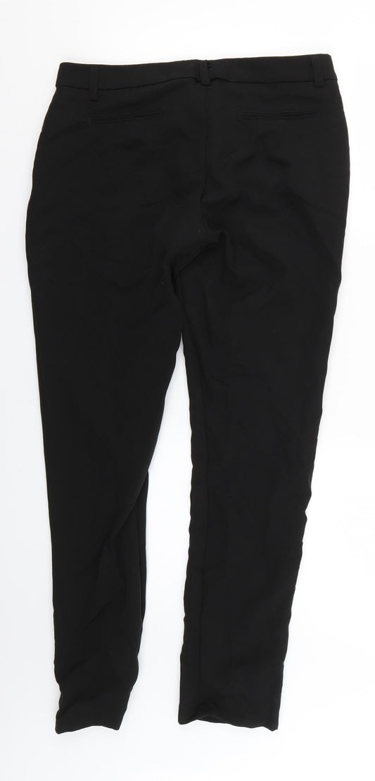 deadiva Womens Black Trousers Size 12 L27 in
