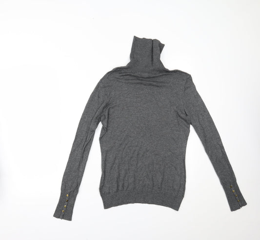 H&M Womens Grey Basic Blouse Size S