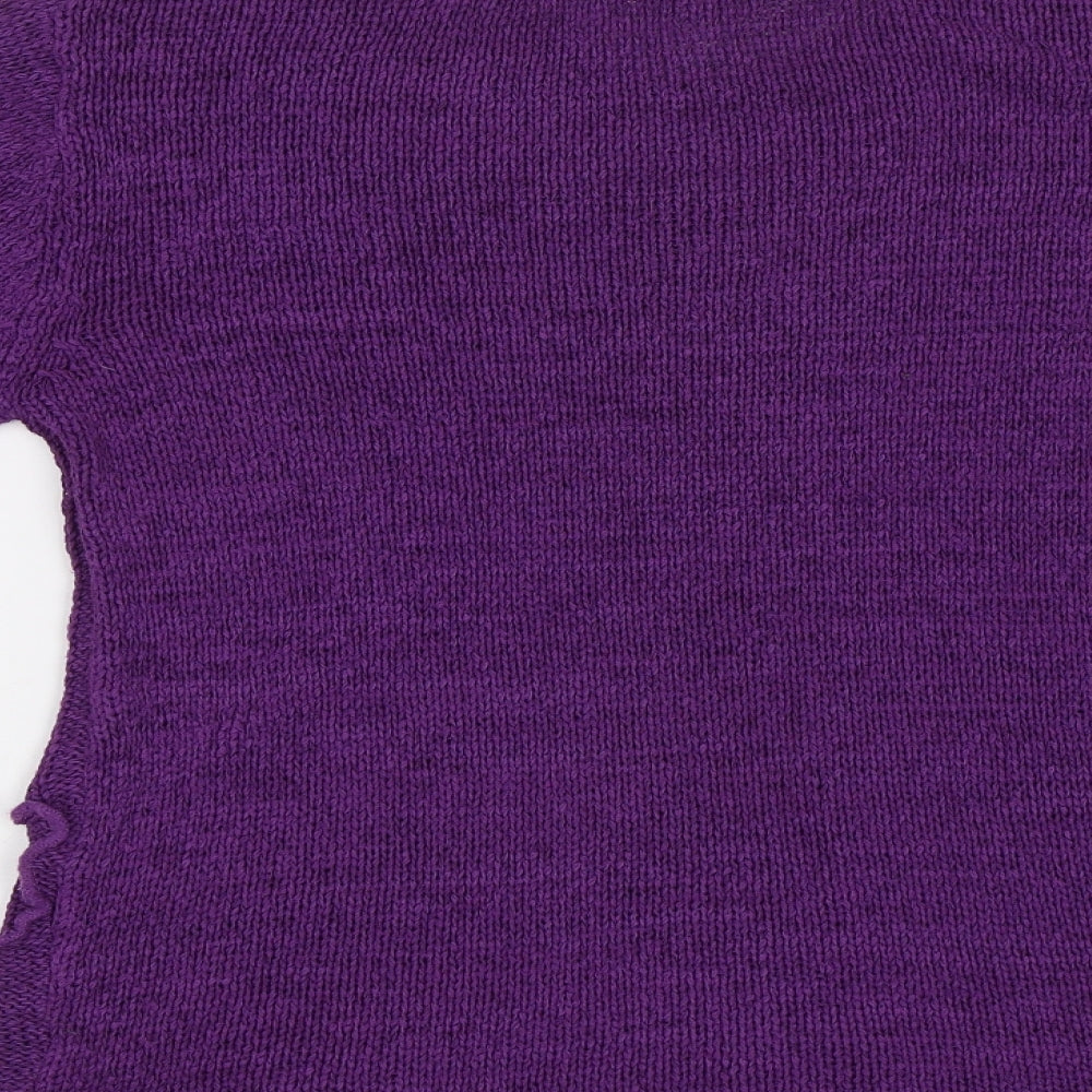 Inspire Collection Womens Purple Pullover Jumper Size M