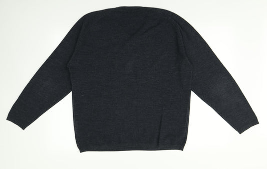 Marks and Mens Grey Pullover Jumper Size L