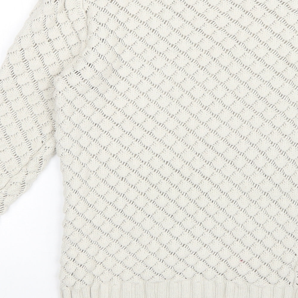 Monsoon Womens Beige Pullover Jumper Size 10