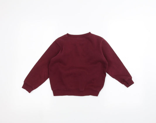 school wear Boys Red Pullover Jumper Size 5 Years